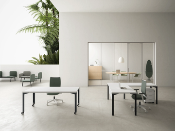 ENNA - Sectional melamine and plate office desk by DVO - view 3