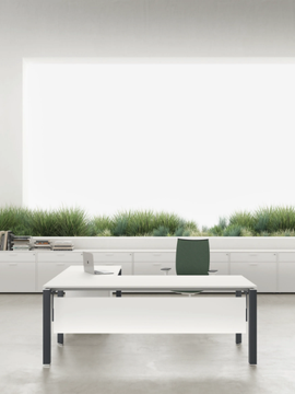 ENTITY - Sectional melamine and metal office desk by DVO - view 3