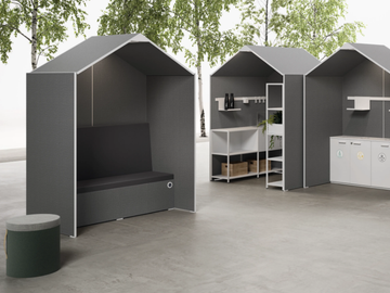 SHELL - Modular felt phone booth by DVO - view 2