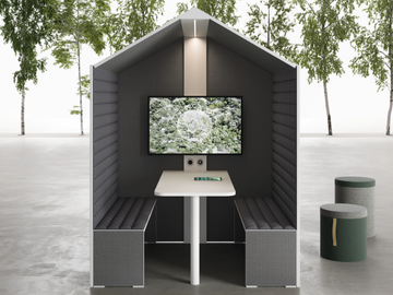 SHELL - Acoustic felt meeting pod by DVO - view 2