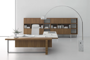 VIGO - L-shaped sectional melamine office desk by DVO - view 3