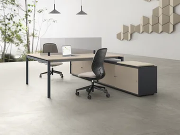 DV802 - Sectional melamine and metal office workstation by DVO - view 2