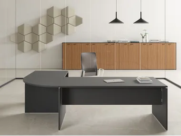 TREKO - L-shaped sectional melamine office desk by DVO - view 2