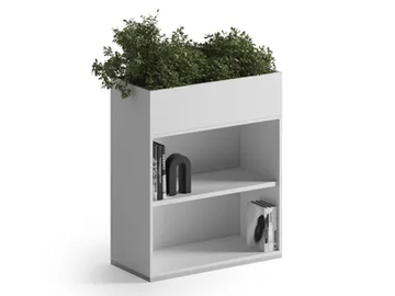 UNIVERSAL STORAGES - Melamine office storage unit / planter by DVO - view 2