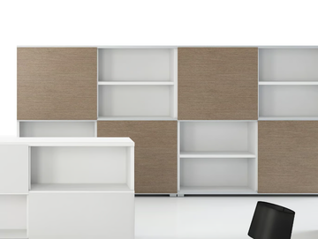 UNIVERSAL STORAGES - Melamine office storage unit / office shelving by DVO - view 2