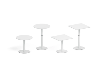 COMPLEMENTS - Height-adjustable round metal table by DVO - view 3
