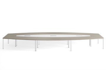 SPECIAL TABLE - Modular melamine and metal meeting table by DVO - view 2