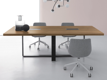 VIGO - Rectangular melamine and metal meeting table by DVO - view 2