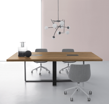 VIGO - Rectangular melamine and metal meeting table by DVO - view 3