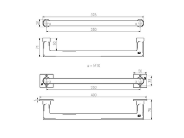 PURE 7689 - Iron pull handle by Dauby - view 3