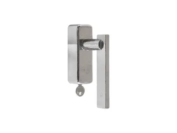 PURE 17049 - Bronze window handle with lock by Dauby - view 2
