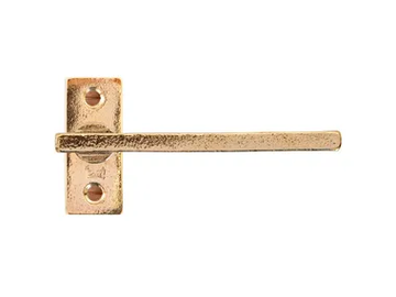 PURE 18657 - Bronze door handle on back plate by Dauby - view 2