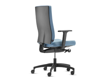 @JUST EVO AJ 4876 - Swivel office chair with high, upholstered backrest by Dauphin - view 3