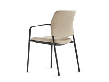CAY - Four-legged chair, stackable, with armrests by Dauphin - view 2