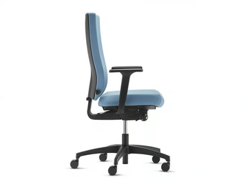 @JUST EVO AJ 4876 - Swivel office chair with high, upholstered backrest by Dauphin - view 2