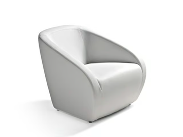 ARNOLD - Leather armchair with armrests by Dema - view 2