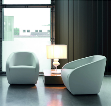 ARNOLD - Leather armchair with armrests by Dema - view 3