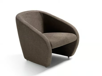 BETTY - Armchair with removable cover with armrests by Dema - view 2