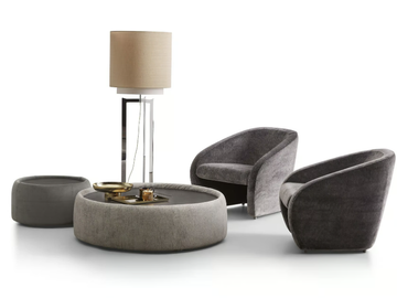 BETTY - Armchair with removable cover with armrests by Dema - view 3