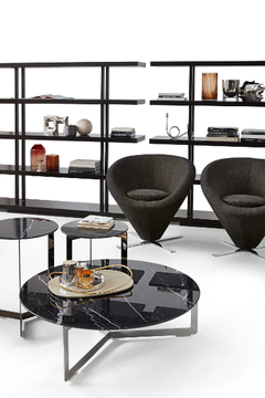 MALIBÙ - Round marble coffee table by Dema - view 3