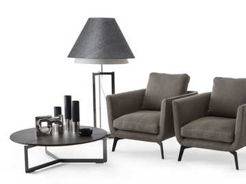 MALIBÙ - Round multi-layer wood coffee table by Dema - view 3