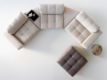MODULOR - Tufted sofa by Dema - view 3