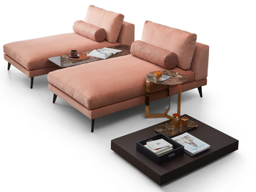 NELSON - Fabric day bed with removable cover by Dema - view 2