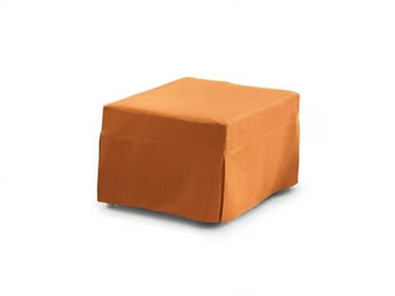 PLUTO - Fabric pouf bed with removable lining by Dema - view 2