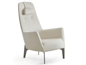 VALENTINA - Leather armchair high-back by Dema - view 2