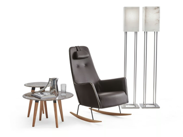 VALENTINA - Rocking armchair with armrests by Dema - view 3