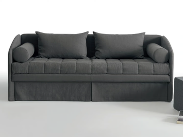CARLETTO PLUS - Fabric sofa bed with removable cover by Dema - view 2