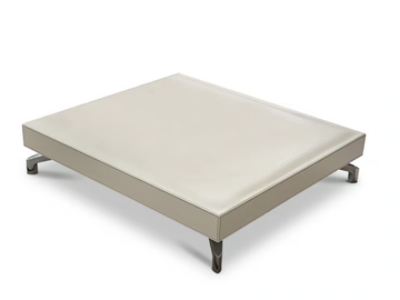 DUDE - Low tanned leather coffee table by Dema - view 3