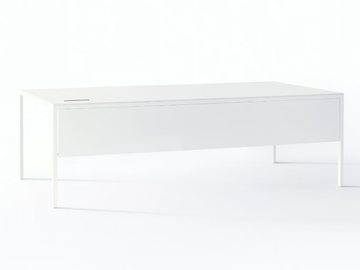 HELSINKI - Rectangular steel office desk with drawers by Desalto - view 2