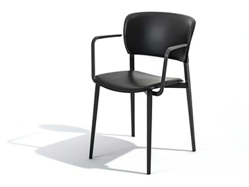 PLY - Stackable polypropylene chair with armrests by Desalto - view 2