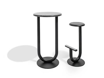 STRONG BAR - Round high table by Desalto - view 3