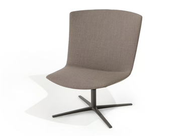 CALUM LOUNGE COMFORT - Swivel armchair with 4-spoke base by Desalto - view 2
