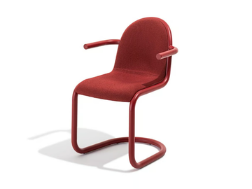 STRONG - Cantilever steel chair with armrests by Desalto - view 2