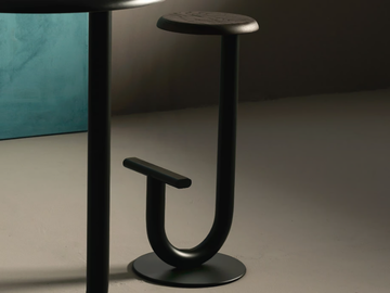 STRONG - High stool with footrest by Desalto - view 3