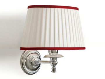 DAISY 3 VELVET - Fabric wall lamp with brass arm by Devon&Devon - view 2