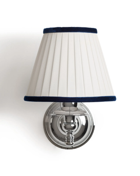 DAISY VELVET - Fabric wall lamp with brass arm by Devon&Devon - view 3