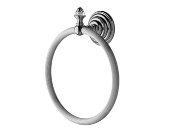 DIAMOND - Brass towel ring by Devon&Devon - view 2