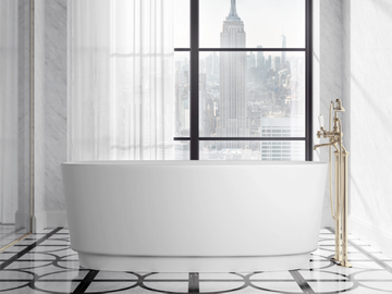 DOVE - Oval White Tec Plus bathtub by Devon&Devon - view 3