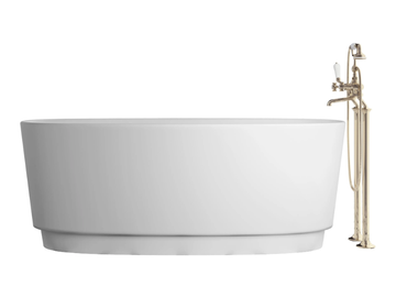 DOVE - Oval White Tec Plus bathtub by Devon&Devon - view 2