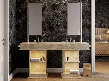 MY LOVE WATER VANITY MEDIUM - Double vanity unit with integrated washbasin by Devon&Devon - view 2