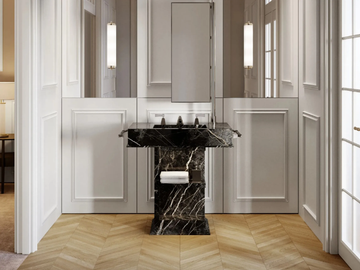 MY LOVE WATER VANITY SMALL - Single vanity unit with integrated washbasin by Devon&Devon - view 2