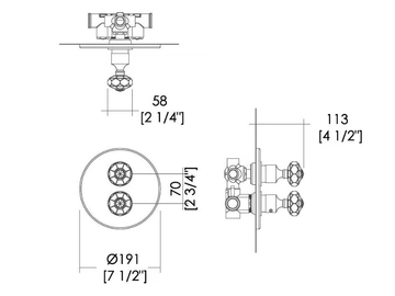 GEMSTONE - Recessed thermostatic shower mixer by Devon&Devon - view 3