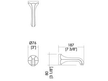 GEMSTONE - Wall-mounted spout by Devon&Devon - view 3