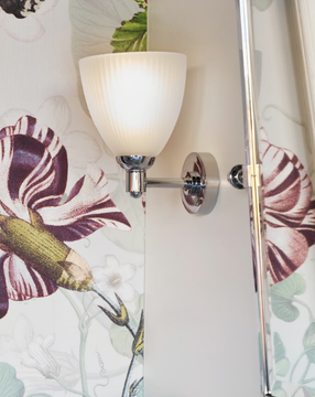 JULIA - Glass and brass wall lamp for bathroom by Devon&Devon - view 3