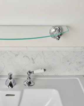 KALOS - Crystal and brass bathroom wall shelf by Devon&Devon - view 3