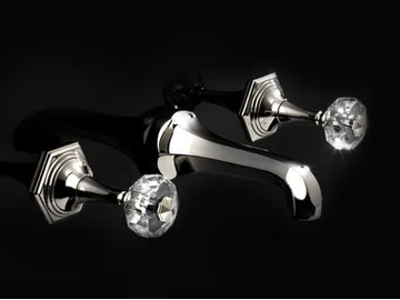 GEMSTONE - Wall-mounted 3 hole washbasin tap by Devon&Devon - view 2
